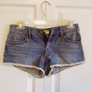 pacsun denim shorts